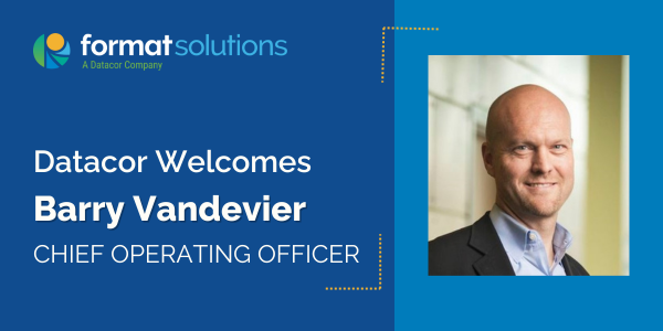 Datacor Welcomes Barry Vandevier as Chief Operating Officer